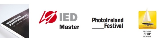 Logos of European Photography Magazine, IED Madrid, PhotoIreland, Premier Model Ships